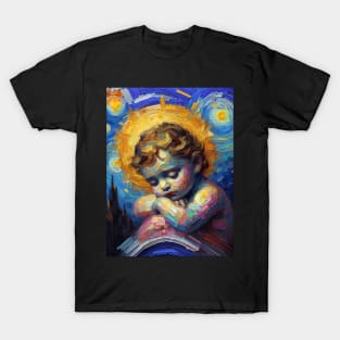 Baby jesus in starry night T-Shirt